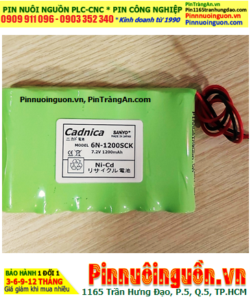 Pin sạc 6N-1200SCK, Pin nuôi nguồn YAMAHA 6N-1200SCK (7.2v-1200mAh) chính hãng/ Xuất xứ NHẬT
