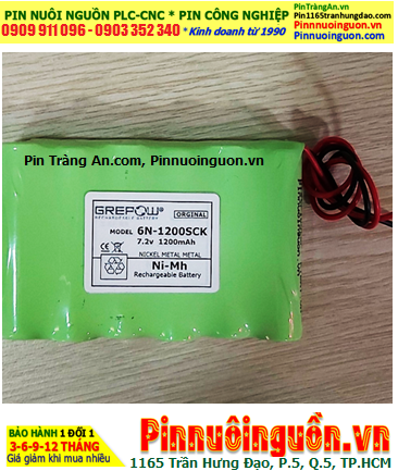 Pin sạc 6N-1200SCK, Pin nuôi nguồn YAMAHA 6N-1200SCK (7.2v-1200mAh) chính hãng/ Xuất xứ Liên Doanh