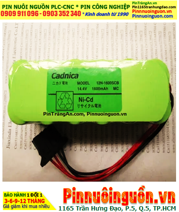 Sanyo Cadnica 12N-1700SCK, Pin nuôi nguồn Yamaha 12N-1700SCR (14.4v 1700mAh) /Xuất xứ NHẬT