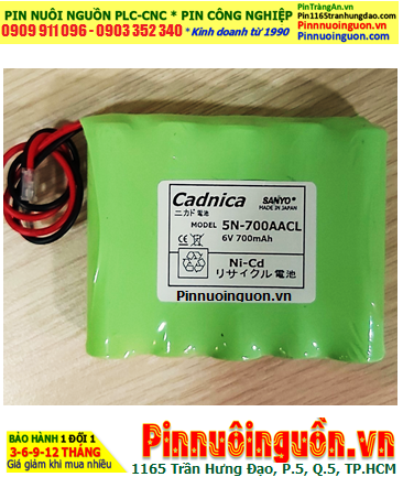 Yamaha 5N-700AACL, Pin nuôi nguồn Yamaha 5N-700AACL /Sanyo Cadnica 5N-700AACL (Xuất xứ NHẬT)