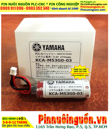 Yamaha KCA-M53G0-03, Pin nuôi nguồn PLC Yamaha KCA-M53G0-03 lithium 3.6v 2750mAh, Xuất xứ Nhật