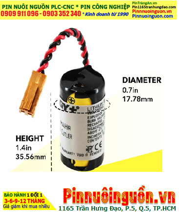 FANUC A02B-0118-K111 ; Pin nuôi nguồn FANUC A02B-0118-K111 lithium 3v chính hãng, Xuất xứ Nhật