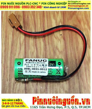 FANUC A98L-0031-0012; Pin nuôi nguồn FANUC A98L-0031-0012 lithium 3v _Xuất xứ Nhật