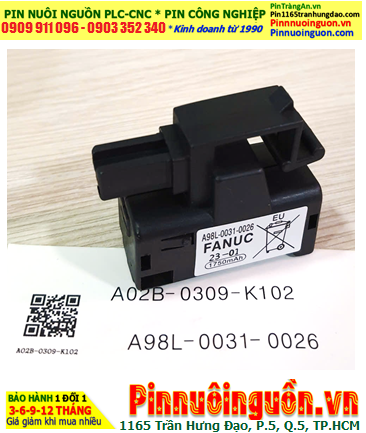 FANUC A02B-0323-K102; Pin nuôi nguồn FANUC A02B-0323-K102 chính hãng, Xuất xứ NHẬT