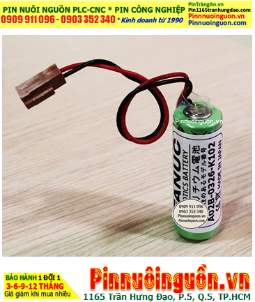 FANUC A02B-0200-K102; Pin nuôi nguồn FANUC A02B-0200-K102 lithium 3v chính hãng, Xuất xứ NHẬT