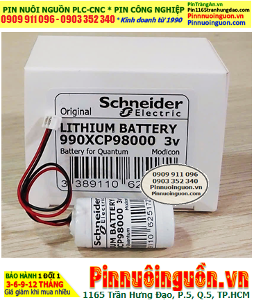 SCHNEIDER 990XCP98000, Pin nuôi nguồn PLC SCHNEIDER 990XCP98000 Lithium 3v chính hãng