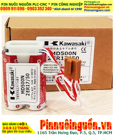 Kawasaki MD500N (Zắc nâu, Mũ chụp), Pin nuôi nguồn Kawasaki Robot MD500N lithium 3.6v (X.xứ Nhật)