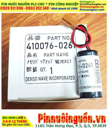 DENSO ROBOT 410076-0261, Pin nuôi nguồn PLC 410076-0261 chính hãng /HÀNG CÓ SẲN