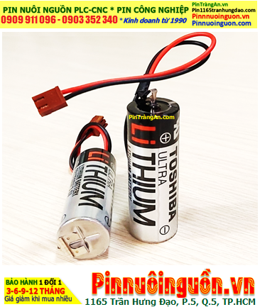 DENSO ER17500V (zắc EPSON), Pin nuôi nguồn PLC DENSO ER17500V lithium 3.6v 2700mAh, Xuất xứ Nhật