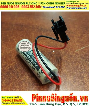 FDK CR17450SE (Zắc đen); Pin nuôi nguồn PLC TOTO lithium 3v 4/5A 2500mAh chính hãng /Xuất xứ NHẬT