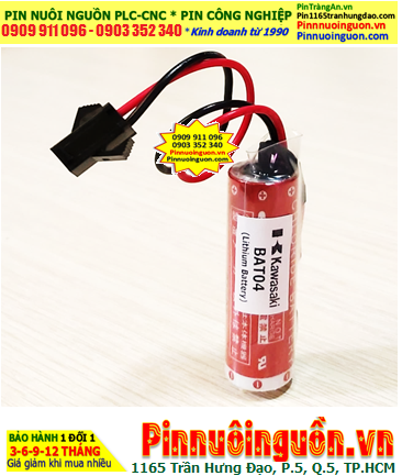 NACHI BAT04, Pin nuôi nguồn PLC NACHI BAT04 Robot Lithium 3.6v 2750mAh chính hãng, Xuất xứ NHẬT