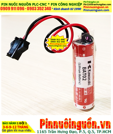 NACHI BAT02, Pin nuôi nguồn PLC NACHI BAT02 Robot Lithium 3.6v 2750mAh chính hãng, Xuất xứ NHẬT