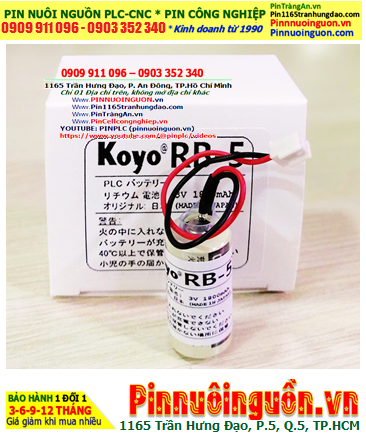 Koyo RB-5, Pin nuôi nguồn PLC Koyo RB-5 lithium 3v 1800mAh chính hãng _Xuất xứ Nhật