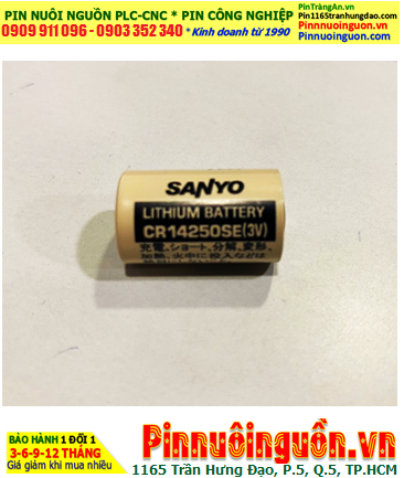 Sanyo CR14250SE; Pin nuôi nguồn Sanyo CR14250SE lithium 3v 1/2AA 850mAh, Xuất xứ NHẬT