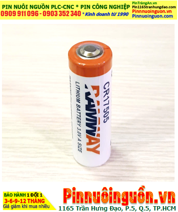 RAMWAY CR17505, Pin nuôi nguồn PLC Ramway CR17505 Lithium Manganese 3V 2300mAh chính hãng
