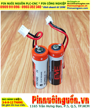 EVE CR17450; Pin nuôi nguồn EVE CR17450 Lithium 3v (17mmx45mm) 4/5A 2200mAh chính hãng