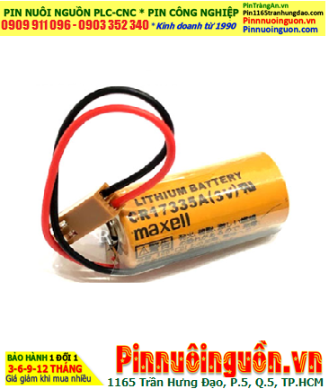 Maxell CR17335A; Pin nuôi nguồn PLC Maxell CR17335A lithium 3V 1650mAh_Xuất xứ NHẬT