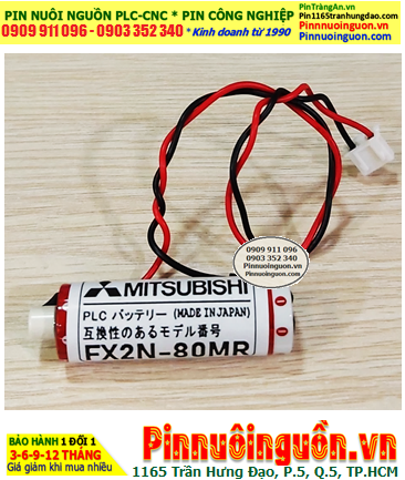 Mitsubishi FX2N-80MR, Pin nuôi nguồn Mitsubishi FX2N-80MR lithium 3.6v 1800mAh (Xuất xứ Nhật)