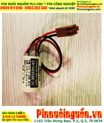 Sanyo CR14250SE (Zắc JEA); Pin nuôi nguồn PLC Sanyo CR14250SE lithium 3v 1/2AA 850mAh, Xuất xứ NHẬT