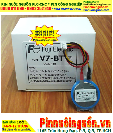 Pin FUJI V7-BAT, UG30P-BT(Zắc PLC), Pin nuôi nguồn FUJI UG30P-BT lithium 3v chính hãng