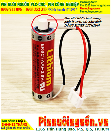 Maxell Super Lithium ER6C Lithium 3.6V Battery for PLC-CNC | In stock now