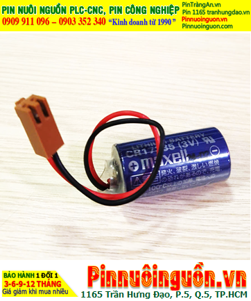 Maxell CR17335 Lithium 3v size 2/3A Battery Made in Japan
