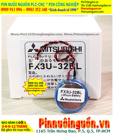 Mitsubishi PLC battery FX3U-32BL lithium 3V for PLC-CNC