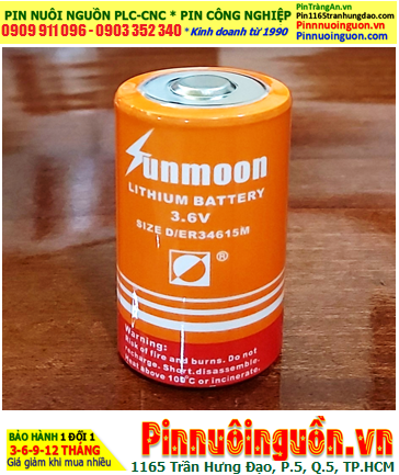 Sunmoon ER34615M (ER34615m Lithium 3.6v D 13500mAh Battery)