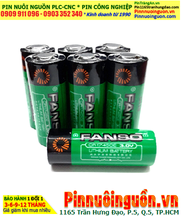 FANSO CR17450E lithium 3v size 4/5A Battery for PLC Memory Back-Up