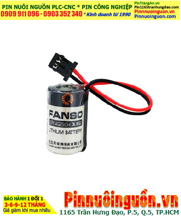 FANSO ER14250H (ER14250 lithium 3.6v 1/2AA 1200mAh Battery) for PLC Memory Back-Up