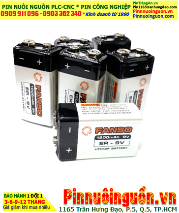 FANSO ER9V Lithium 9v 1200mAh Battery for PLC Memory Back-Up