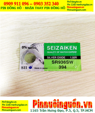 Seizaiken SR936SW 394, Pin đồng hồ 1.55v Silver Oxide Seizaiken SR936SW-Pin 394 chính hãng