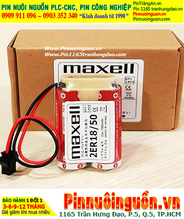 Maxell 2ER18/50 (2viên kết đôi), Pin nuôi nguồn PLC Maxell 2ER18/50 lithium 3.6v 7300mAh /Xuất xứ NHẬT