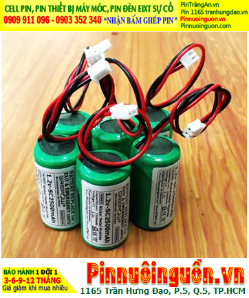 Pin sạc 1.2v-SC2500mAh, Pin sạc GREPOW 1.2v-SC2500mAh, Pin sạc NiMh 1.2v-SC2500mAh chính hãng