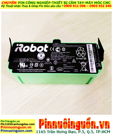 Pin iRobot 14.4v-3300mAh, Pin sạc Lithium Li-ion 14.4v-3300mAh /Nhận thay pin iRobot các hãng