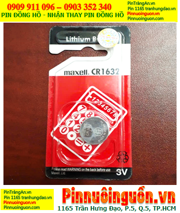 Pin Remote điều khiển Ôtô Pin 3v lithium Maxell CR1632-BP1 (Vỉ đỏ, Xuất xứ NHẬT) chính hãng