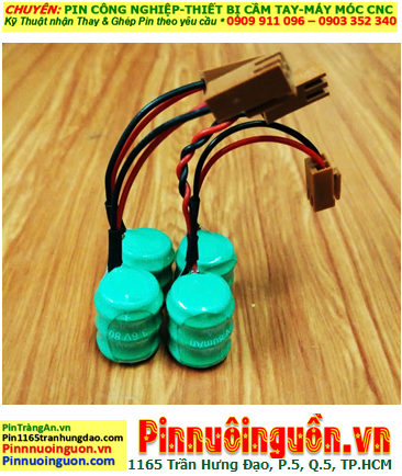 Pin TIMER 3.6v-80mAh, Pin sạc NiMh 3/V80H, Pin sạc NiMh 3.6v-80mAh 3/V80H (Nickel Metal Hydride) chính hãng