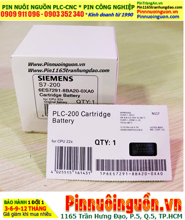 Siemens 6ES7291-8BA20-0XA0; Pin nuôi nguồn Siemens 6ES7291-8BA20-0XA0 lithium 3V chính hãng