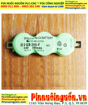 Pin Mitsubishi 3GB280F; Pin nuôi nguồn Mitsubishi 3GB280F  (NiMd NiCd 3.6v 280mAh)