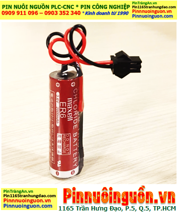 Maxell ER6 (zắc đen OTC PLC); Pin nuôi nguồn PLC Maxell ER6 3.6v AA 2000mAh Lithium Thionyl Chloride