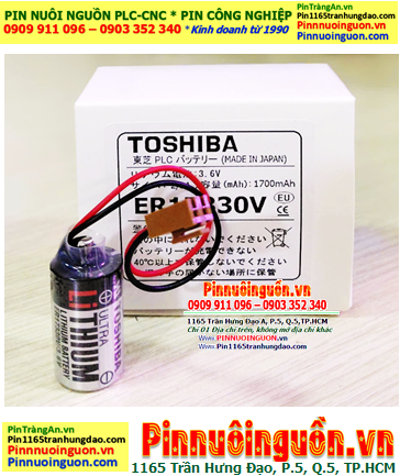 Toshiba ER17330V; Pin nuôi nguồn PLC Toshiba ER17330V lithium 3.6v 1700mAh chính hãng, Xuất xứ Nhật