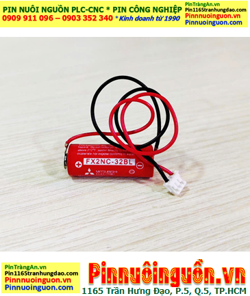 Pin FX2NC-32BL, Pin nuôi nguồn PLC FX2NC-32BL lithium 3.6v 2/3AAA 500mAh (zắc cắm Mitsubishi)