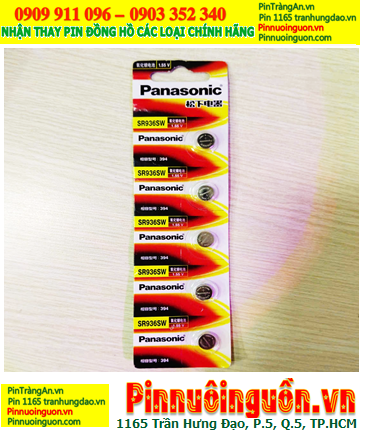 COMBO 01vỉ=5viên Pin đồng hồ 1.55v Silver Oxide Panasonic SR936SW - Pin 394 chính hãng