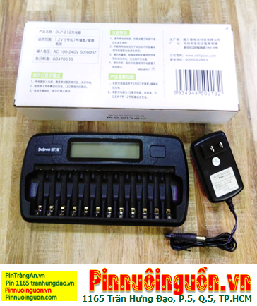 Delipow DLP-212, Máy sạc 12viên Pin Delipow DLP-212 (12 khe sạc, mỗi lần sạc 1-12 viên pin AA, AAA) /BH 03 tháng