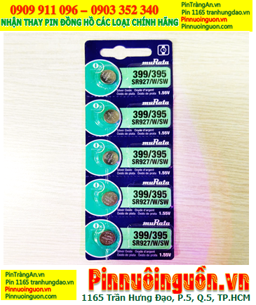 COMBO 01vỉ=5viên Pin 1.55v Silver Oxide MuRata SR927SW Pin 395 Japan _Giá 69.000 /vỉ 5viên