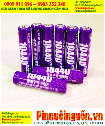 Pin đèn pin Pin sạc 3.7v-4.2v Lithium 10440 AAA Delipow ICR10440 (1184mWh=320mAh) chính hãng