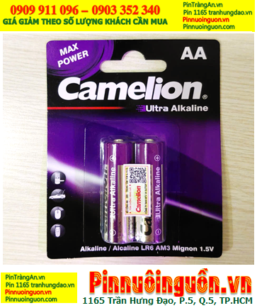 Camelion LR6 AA AM3; Pin AA 1.5v Camelion LR6-AM3 Ultra Alkaline (MẪU MỚI), Vỉ 2viên