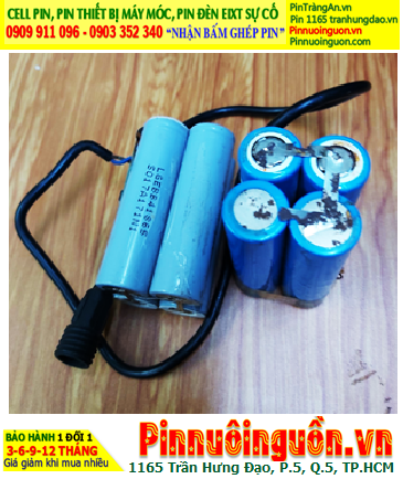 Pin sạc Lithium 7.4v-6000mAh, Pin sạc Lithium Li-ion 7.4v-6000mAh/ Có nhận bấm ghép pin theo yêu cầu