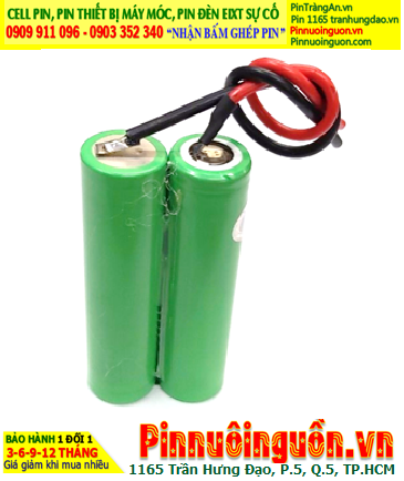 Pin sạc 7.4v-2500mAh; Pin sạc Lithium Li-ion 7.4v-2500mAh chính hãng | HÀNG CÓ SẲN