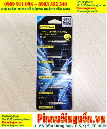 COMBO 01vỉ=5viên Pin đài câu cá Lisen CR425 Lithium Li-Mn02 Cylindrical chính hãng_Giá chỉ 79.000/ viên